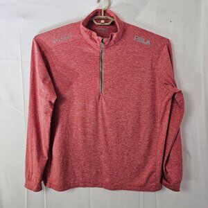 Columbia Golf Sweatshirt Mens XL Red Omni Wick 1/4 Zip Pullover PBLA Logo